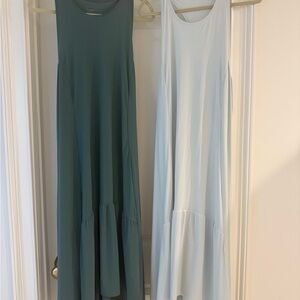 Sweaty Betty Maxi Dress Duo - ace explorer green and light blue large
